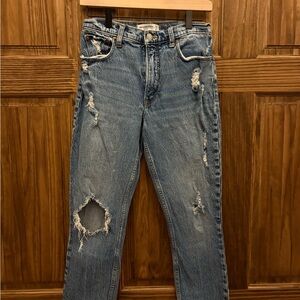 Abercrombie & Fitch High Rise Skinny Blue Denim